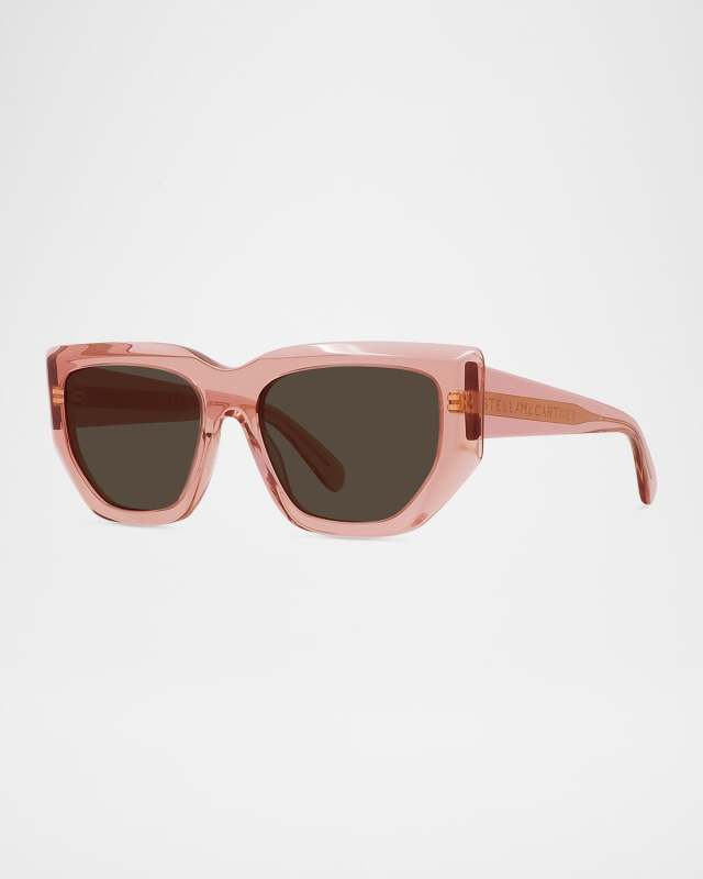 Logo Plastic Cat-Eye Sunglasses